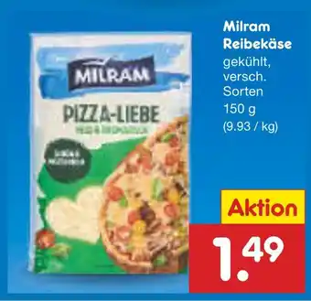 Netto Marken-Discount Milram reibekäse Angebot