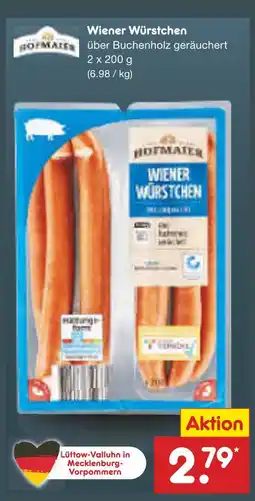Netto Marken-Discount Hofmaier wiener würstchen Angebot