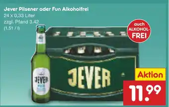 Netto Marken-Discount Jever pilsener oder fun alkoholfrei Angebot