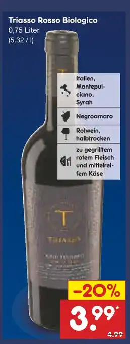 Netto Marken-Discount Triasso rosso biologico Angebot