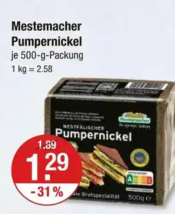 V Markt Mestemacher pumpernickel Angebot