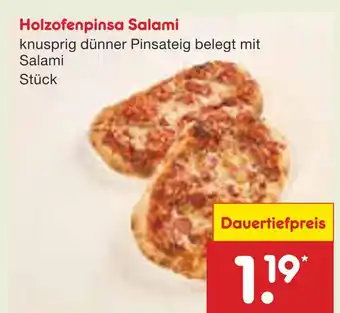 Netto Marken-Discount Holzofenpinsa salami Angebot