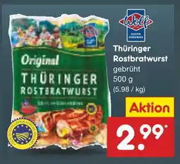 Netto Marken-Discount Wolf thüringer rostbratwurst Angebot