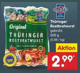 Netto Marken-Discount Wolf thüringer rostbratwurst Angebot
