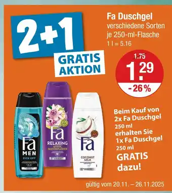 V Markt Fa duschgel Angebot