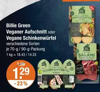 V Markt Billie green veganer aufschnitt Angebot