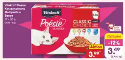 Netto Marken-Discount Vitakraft poesie katzennahrung multipack in sauce Angebot