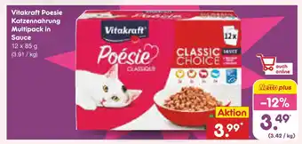 Netto Marken-Discount Vitakraft poesie katzennahrung multipack in sauce Angebot