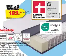 Höffner Breckle flex air 7-zonen-tonnentaschenfederkern-matratze Angebot