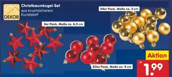 Netto Marken-Discount Dekor christbaumkugel-set Angebot