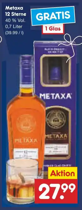 Netto Marken-Discount Metaxa 12 sterne Angebot