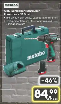 Netto Marken-Discount Metabo akku-schlagbohrschrauber powermaxx sb basic Angebot