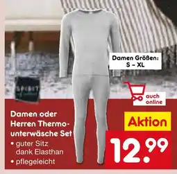 Netto Marken-Discount Damen oder herren thermounterwäsche set Angebot