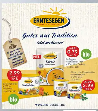 V Markt Erntesegen bio-suppen Angebot