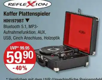 V Markt Reflexion koffer plattenspieler Angebot