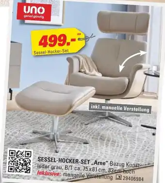Höffner Uno sessel-hocker-set arne Angebot