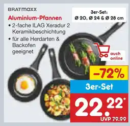 Netto Marken-Discount Bratmaxx aluminium-pfannen Angebot