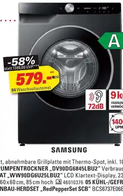 Höffner Samsung waschvollautomat „ww90dg6u25lbu2“ Angebot