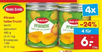 Netto Marken-Discount Beste ernte pfirsich halbe frucht Angebot