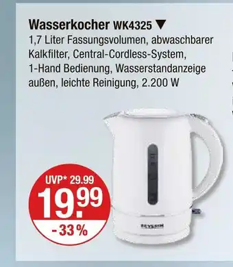 V Markt Severin wasserkocher wk4325 Angebot