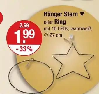 V Markt Hänger stern Angebot