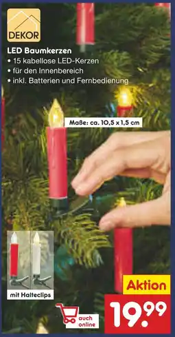 Netto Marken-Discount Dekor led baumkerzen Angebot