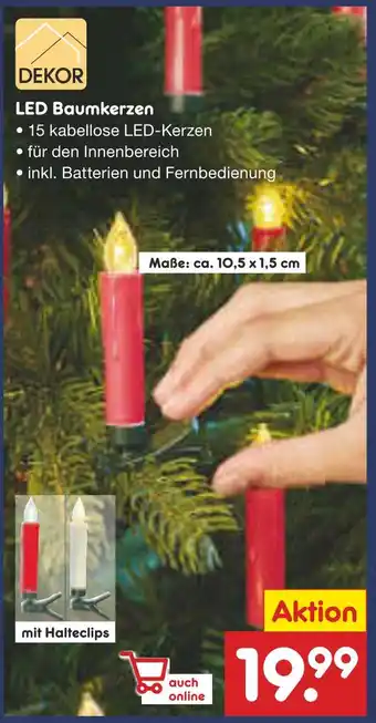 Netto Marken-Discount Dekor led baumkerzen Angebot