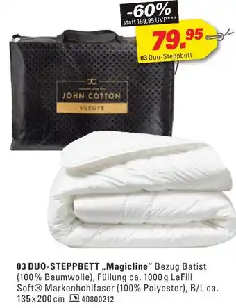 Höffner Duo-steppbett magicline Angebot