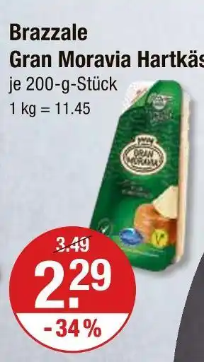 V Markt Brazzale gran moravia hartkäse Angebot