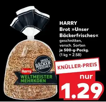 Kaufland Harry unser bäckerfrisches weltmeister mehrkorn Angebot