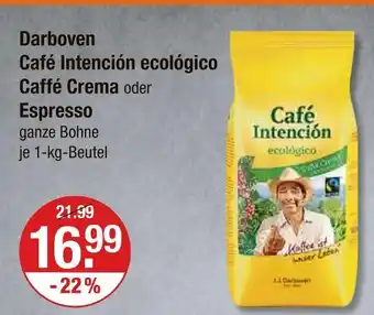 V Markt Darboven café intención ecológico caffé crema Angebot