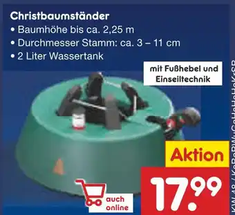 Netto Marken-Discount Christbaumständer Angebot