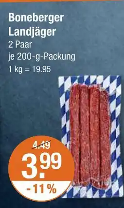V Markt Boneberger landjäger Angebot