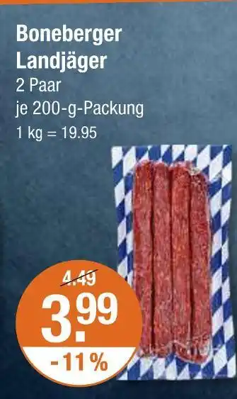 V Markt Boneberger landjäger Angebot