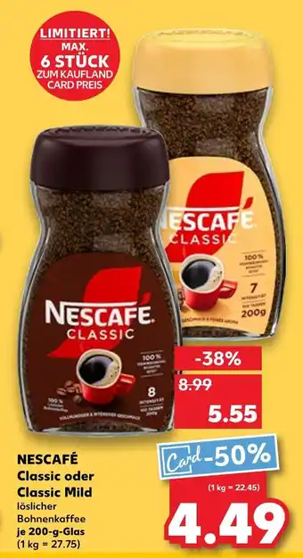 Kaufland Nescafé classic Angebot
