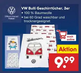 Netto Marken-Discount Volkswagen vw bulli geschirrtücher Angebot