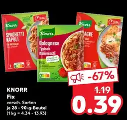 Kaufland Knorr spaghetti napoli Angebot