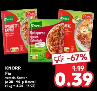 Kaufland Knorr spaghetti napoli Angebot