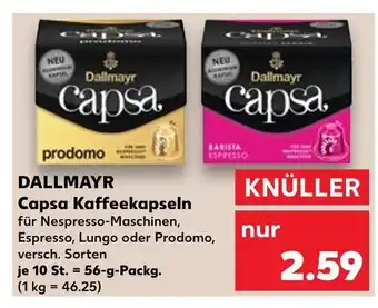 Kaufland Dallmayr capsa prodomo Angebot