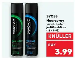 Kaufland Syoss max hold haarspray Angebot