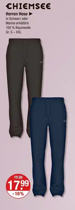 V Markt Chiemsee herren hose schwarz Angebot