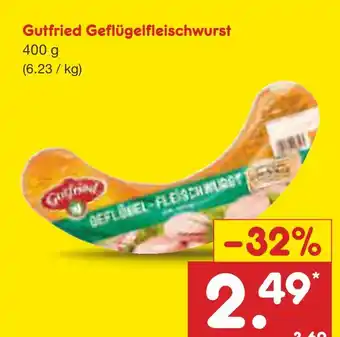 Netto Marken-Discount Gutfried geflügelfleischwurst Angebot