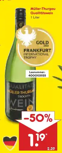Netto Marken-Discount Müller-thurgau qualitätswein Angebot
