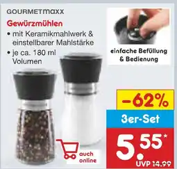 Netto Marken-Discount Gourmetmaxx gewürzmühlen Angebot