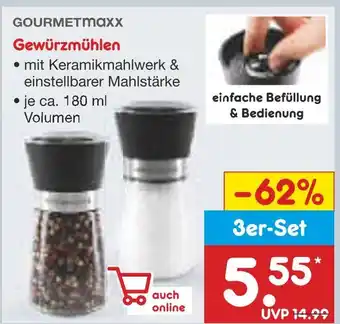 Netto Marken-Discount Gourmetmaxx gewürzmühlen Angebot