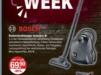 V Markt Bosch bodenstaubsauger bgds2ba1 Angebot