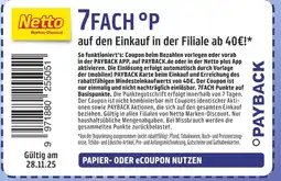 Netto Marken-Discount Payback 7fach °p Angebot