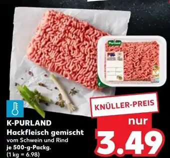 Kaufland K-purland hackfleisch gemischt vom schwein und rind Angebot