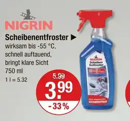 V Markt Nigrin scheibenentfroster Angebot