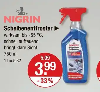 V Markt Nigrin scheibenentfroster Angebot